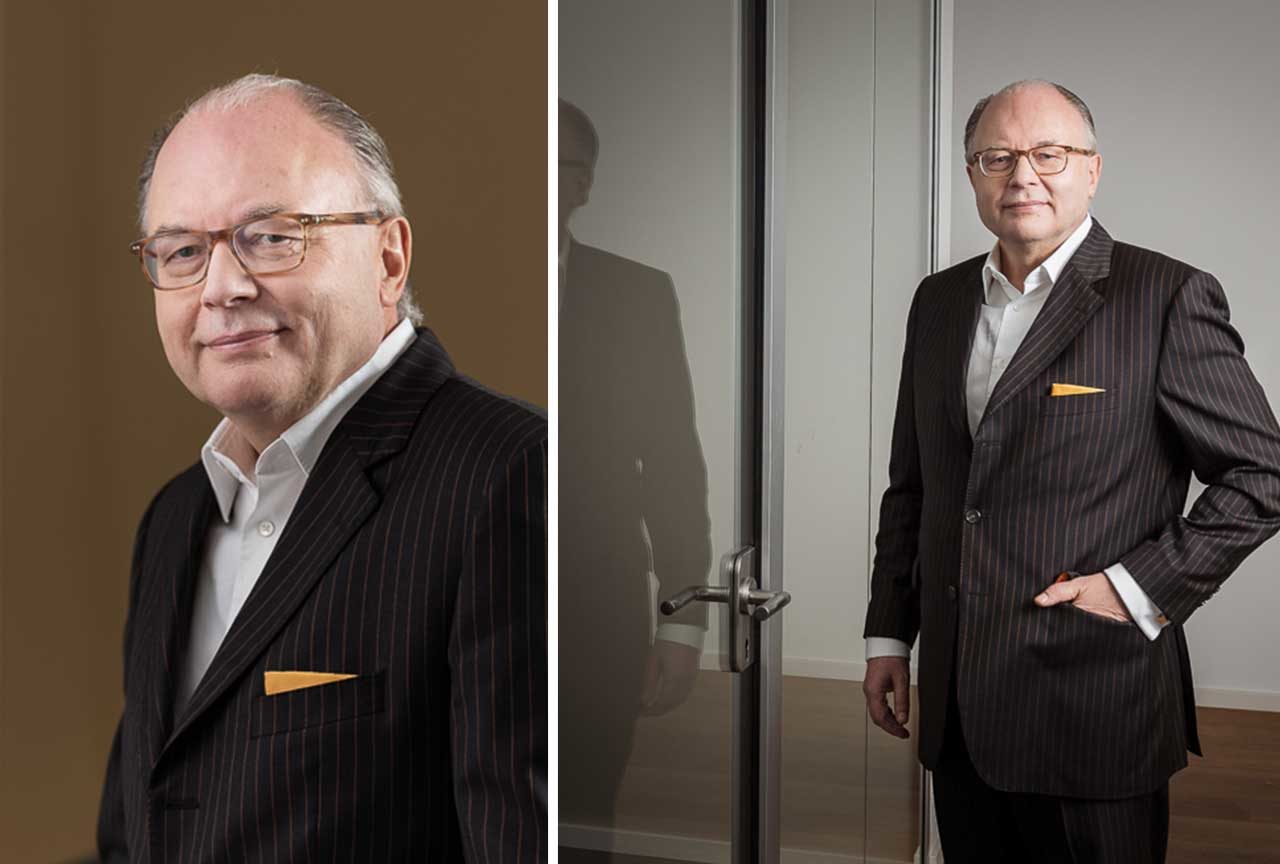 Businessportrait eines Geschäftsführers – Authentisches Portrait eines Geschäftsführers von COUTANDIN, RAUCH & PARTNER in einem professionellen Umfeld. Businessportraits und Corporate-Fotografie