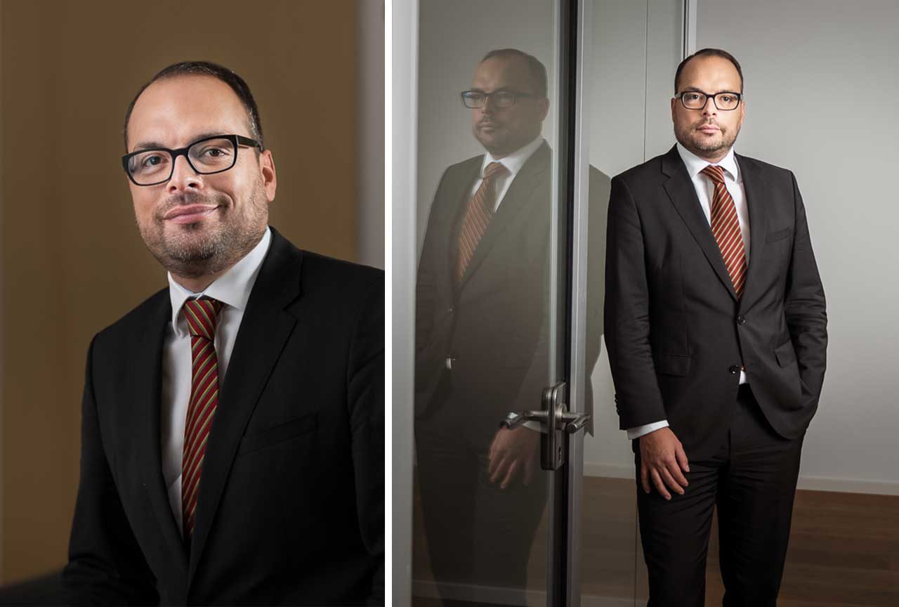 Businessportrait eines Geschäftsführers – Authentisches Portrait eines Geschäftsführers von COUTANDIN, RAUCH & PARTNER in einem professionellen Umfeld. Businessportraits und Corporate-Fotografie