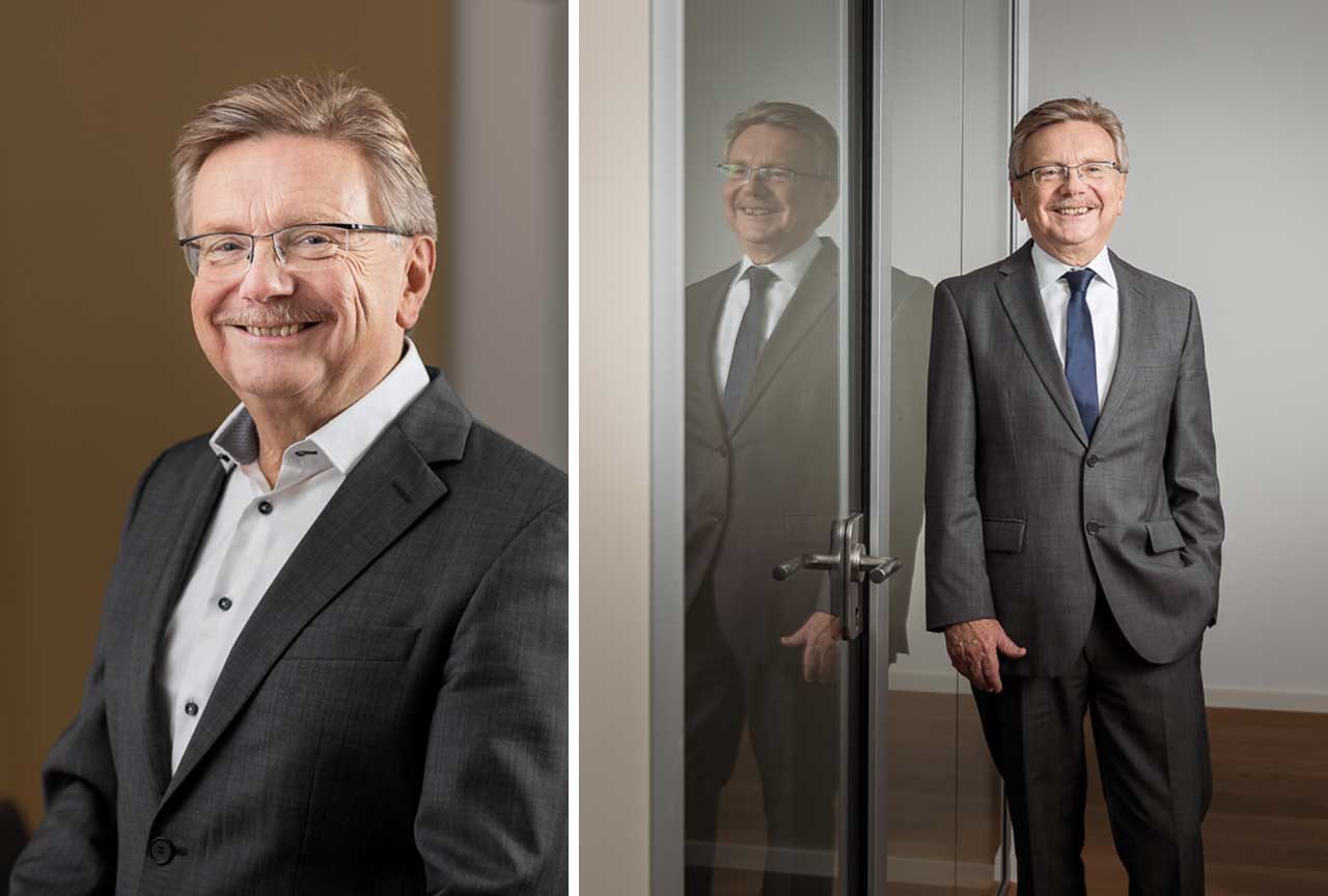 Businessportrait eines Geschäftsführers – Authentisches Portrait eines Geschäftsführers von COUTANDIN, RAUCH & PARTNER in einem professionellen Umfeld. Businessportraits und Corporate-Fotografie